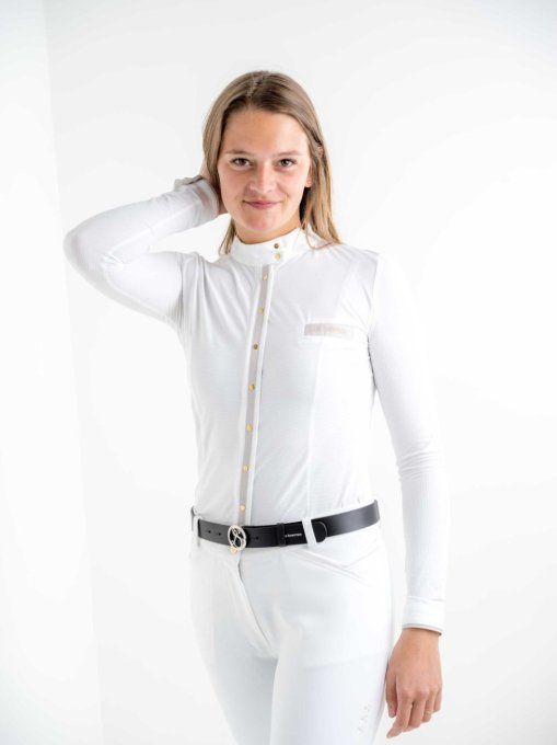 Polo ORPHEE blanc Le Sabotier